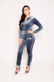 Women's Velour Tracksuit (Various Colours)