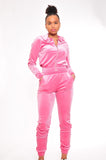 Women's Velour Tracksuit (Various Colours)