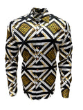 BLACK AND GOLD Silk shirt