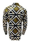 BLACK AND GOLD Silk shirt