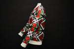 Silk Bomber Jacket Rose