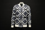 Silk Bomber Jacket Black /White