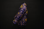 Silk Bomber Jacket Purple/Gold
