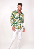 August Print Silk Shirt