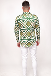 August Print Silk Shirt