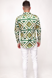 August Print Silk Shirt